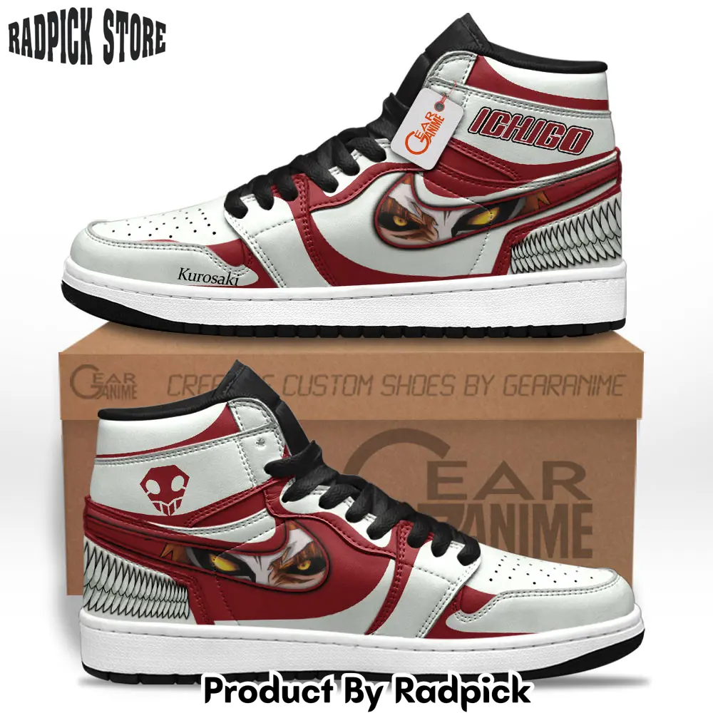 Ichigo kurosaki mask air jordan high topsneakers personalized shoes  rp0249604